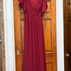 Ever Pretty Burgundy Maxi Dress